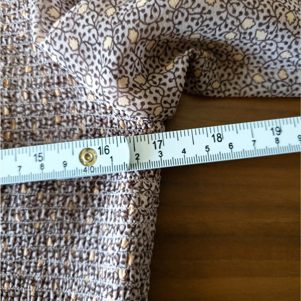 Wilfred Womens SIZE L Aritzia Tempest Long Sleeve Smocked Top